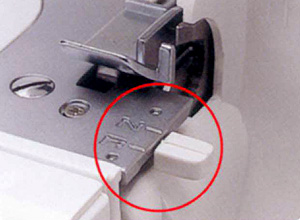 巻きロックへの切換はワンタッチ