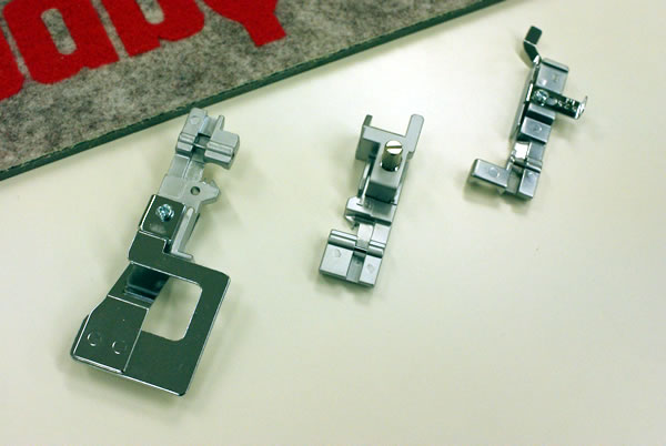 ギャザー押え、ゴム押え、裾引き押え