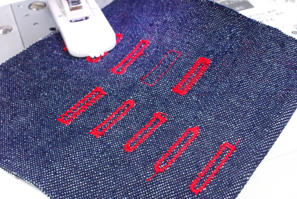 ブラザーミシンFE1000の自動ボタンホール