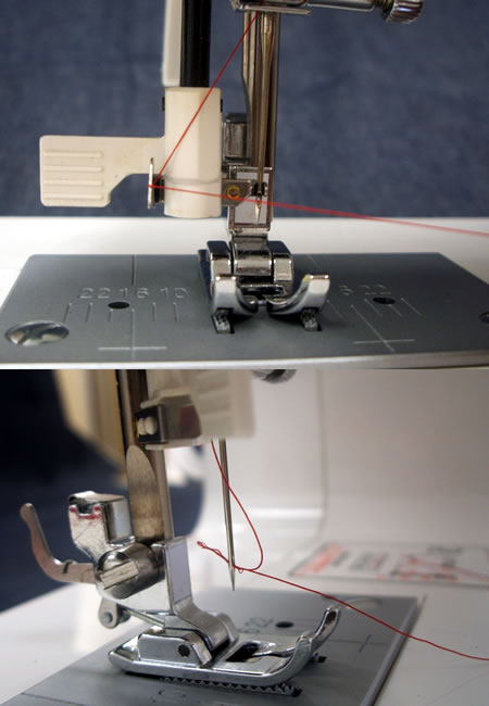 初心者に嬉しい自動糸通し