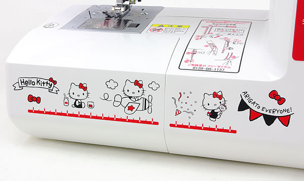 ハローキティ40周年アニバーサリーモデルの感謝デザイン