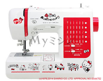 ジャガーコンピューターミシン「NKT-40th（ハローキティ40周年アニバーサリーモデル」