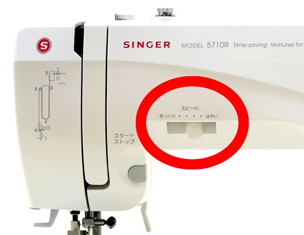 モニカピクシー5710Rのスピード調節