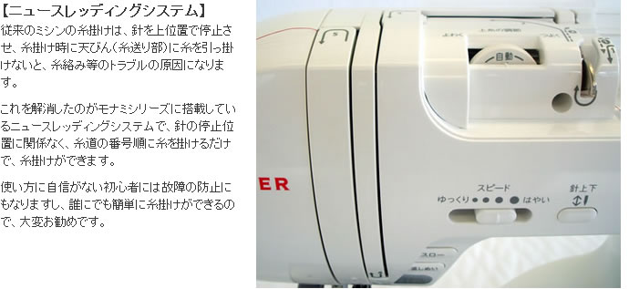 シンガーモナミシリーズのニュースレディングシステム