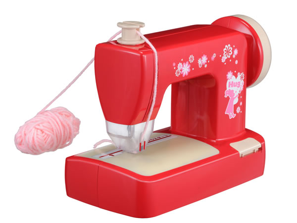 子供のためのミシンのおもちゃ!毛糸ミシン「Hugハグ」