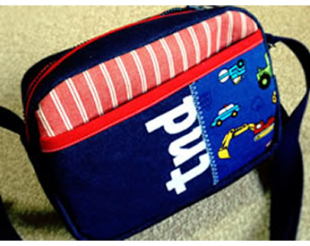 分厚い布にも負けずに作った通園カバン！