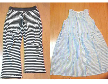 ワンピースを、パジャマ用ワンピにリフォーム！