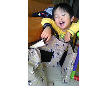 キルティング生地で作った入園グッズ