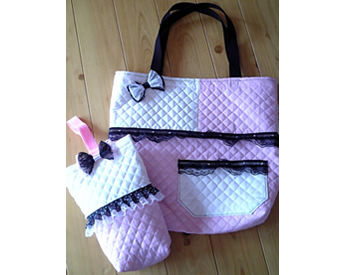 上履き入れとおそろいの手さげBag