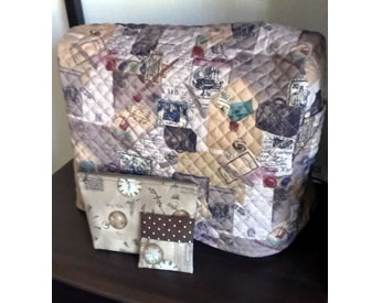 初めてのミシンで作ったミシンカバー