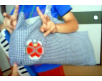 初めて作った鍵盤ハーモニカ袋です！