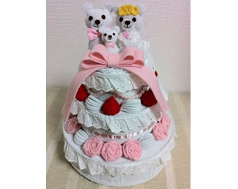 ミシンで作ったウエディングケーキ♪