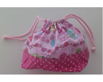 模様縫いを取り入れたお弁当入れ！