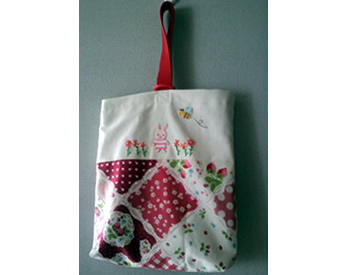 孫の入園グッズ作製お手伝いをしました