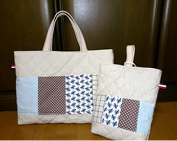 キャラに頼らず今後も長く使える様作った男の子用バッグ