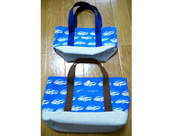 お父さんとお揃いの入園カバン☆