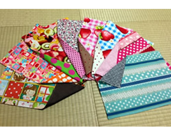 いろいろな生地で作ったランチマット