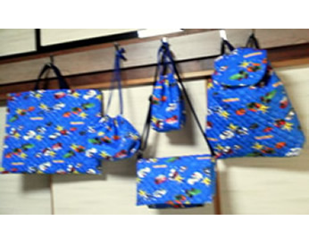 ロックミシンを使った入園グッズ5点