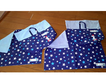 長男の親友へのプレゼントで作った入園セット