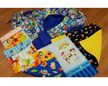 トイストーリーの生地で作った入園グッズ！