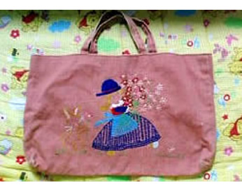 かわいい娘へ作った手提げバッグ♪